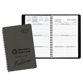 Custom WB-28 Weekly Planners, Canyon Covers, 5 1/2 x 8 1/2 inch, Wire-Bound