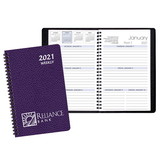 Custom WB-2C Weekly Planners, Cobblestone Covers, 5 1/2 x 8 1/2 inch, Wire-Bound