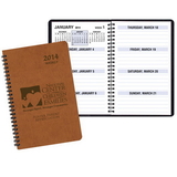 Custom WBL-28 Weekly Planners, Canyon Covers, 5 1/2 x 8 1/2 inch, Wire-Bound