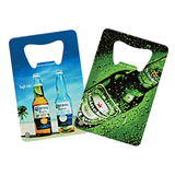 STOPNGO Line Custom White Credit Card 4 Color Process VERSAprint Bottle Opener, 2 1/8