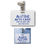 STOPNGO Line Custom White Horizontal Plastic ID Card with Badge Clip, 3 3/8" x 2 1/8", Price/each
