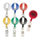 STOPNGO Line Custom Round Retractable Coil Badge Clip, 1 1/4" x 1 3/4", Price/each