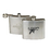 STOPNGO Line Custom Silver 5 oz. Stainless Steel Flask, 3 3/4" x 4", Price/each