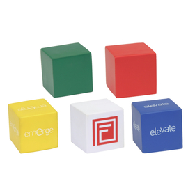 STOPNGO Line Custom 2" Cube Cube Shaped Stress Reliever
