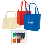 STOPNGO Line Custom Non-Woven Polypropylene Tote Bag with Plastic Bottom, 12