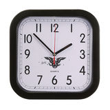 STOPNGO Line Custom Black Rounded Square Wall Clock, 9 1/4