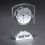 Duchess Glass Clock With A Silver Aluminum Base, Price/each