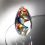 Egg-Shaped Glass KaleIDoscopic Award, Price/each