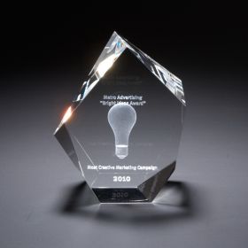 3D Crystal Maximo Small Award