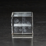 3D Crystal Flat Cube