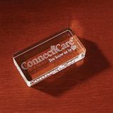 3D Crystal Rectangle Paperweight