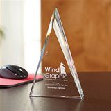 Prism Triangle Award With Strategically Placed Facets On Both SIDes