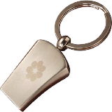 Cool Silver Whistle Keytag