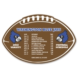 0.020 Or 0.030 Thick Schedule Football Magnet