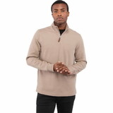 Trimark TM18312 Men's HUDSON Eco Knit Quarter Zip Ribbed Sweater