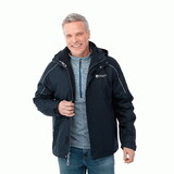 Custom Trimark TM19310 Men's VALENCIA Waterproof Fleece 3-in-1 Jacket with Detachable Hood