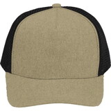 Elevate TM32040 Recycled Cotton Canvas 5 Panel Mesh Back Ballcap