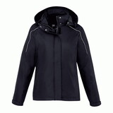 Custom Trimark TM99310 Women's VALENCIA Waterproof Fleece 3-in-1 Jacket with Detachable Hood