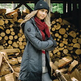 Custom Roots73 TM99406 Women's ELKPOINT Roots73 Long Softshell Jacket with Detachable Hood