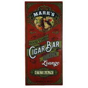 Thousand Oaks Barrel 7094 Cigar Bar Plank Sign (7094)