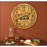 Thousand Oaks Barrel BHC-6 Personalized 'Whiskey Bar 1' Barrel Head Clock