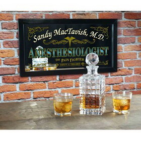 Thousand Oaks Barrel M4002 Personalized 'Anesthesiologist' Decorative Framed Mirror (M4002)