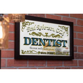 Thousand Oaks Barrel M4005 Personalized 'Dentist' Decorative Framed Mirror (M4005)