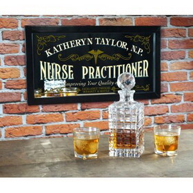 Thousand Oaks Barrel M4012 Personalized 'Nurse Practitioner' Decorative Framed Mirror (M4012)