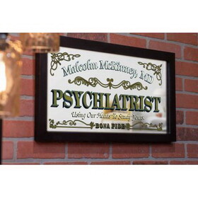 Thousand Oaks Barrel M4019 Personalized 'Psychiatrist' Decorative Framed Mirror (M4019)