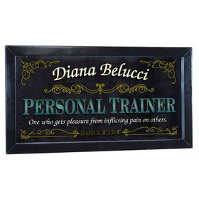 Thousand Oaks Barrel M4025 Personalized 'Personal Trainer' Decorative Framed Mirror (M4025)