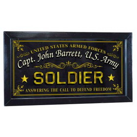 Thousand Oaks Barrel M4029 Personalized 'Soldier' Decorative Framed Mirror (M4029)