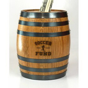 Thousand Oaks Barrel PB115 'Soccer Fund' Mini Oak Barrel Bank (Pb115)