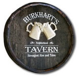 Thousand Oaks Barrel QB102 'Beer Tavern' Personalized Quarter Barrel Sign (Qb102) (120)