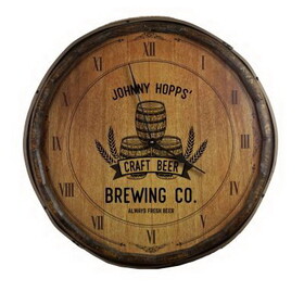 Thousand Oaks Barrel QBCLOCK-B352 "Brewing Co." Quarter Barrel Clock (B352)