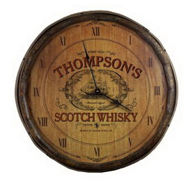Thousand Oaks Barrel QBCLOCK-B548 Personalized "Scotch Whisky" Quarter Barrel Clock (B548)