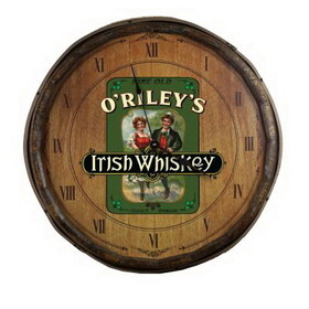 Thousand Oaks Barrel QBCLOCK-B808 Personalized "Irish Whiskey" Quarter Barrel Clock (B808)