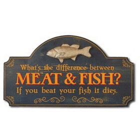 Thousand Oaks Barrel RT133 Meat & Fish Sign (Rt133)