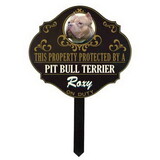 Thousand Oaks Barrel WULF14 Personalized Protected By 'Pit Bull Terrier' Sign (Wulf14)