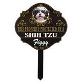Thousand Oaks Barrel WULF18 Personalized Protected By 'Shih Tzu' Sign (Wulf18)