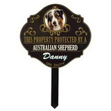 Thousand Oaks Barrel WULF1 Personalized Protected By 'Australian Shepherd' Sign (Wulf1)