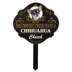 Thousand Oaks Barrel WULF5 Personalized Protected By 'Chihuahua' Sign (Wulf5)