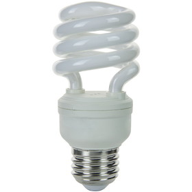 Sunlite 00806-SU SMS13/50K 13 Watt Super Mini Spiral Energy Saving Light Bulb, Medium Base, Super White