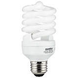 Sunlite 00832-SU SMS23/27K Fluorescent 23W (100W Equivalent) CFL Super Mini Spiral Light Bulbs, 2700K Warm White Light, Medium (E26) Base