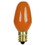 Sunlite 01057 7C7 Incandescent Bulb, 7 Watt, Candelabra E12 Base, C7 Small Night Light, Colored Bulb, Orange, 12 Count, Price/12 pack