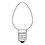 Sunlite 01265-SU 7C7/Y/25PK 7 Watt C7 Lamp Candelabra Base Yellow, 25 Pack, Price/25PK