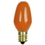 Sunlite 01270-SU 7C7/O/25PK 7 Watt C7 Colored Night Light, Candelabra Base, Orange, Price/25PK