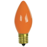 Sunlite 01305-SU 7C9/O 7 Watt C9 Colored Night Light, Intermediate Base, Ceramic Orange