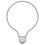 Sunlite 01775-SU 40 Watt G40 Globe Light Bulb, Medium Base, White
