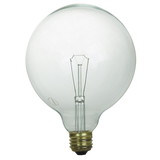 Sunlite 60G40/CL Incandescent 60-Watt, Medium Based, G40 Globe Bulb, Clear
