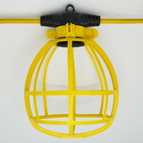 Sunlite 04224 50-Foot Commercial-Grade Cage Light String, 50-Feet, 5 Medium Base Sockets (E26), 150 Watt Max Per Bulb (Bulbs Not Included), Indoor, Outdoor, Construction Lighting, ETL Listed
